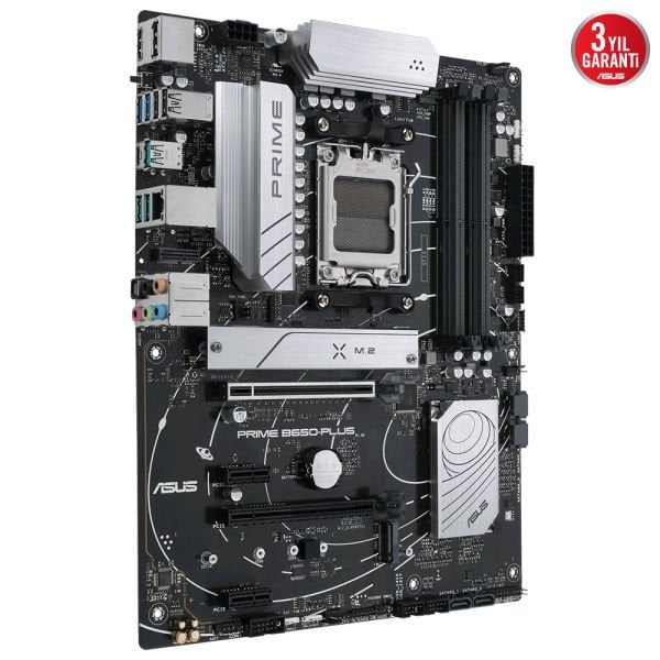 ASUS PRIME B650-PLUS AM5 4xDDR5 6400 DP/HDMI 2xM2 USB3.2 AURA RGB 2.5GBİT LAN ATX 128GB RAM