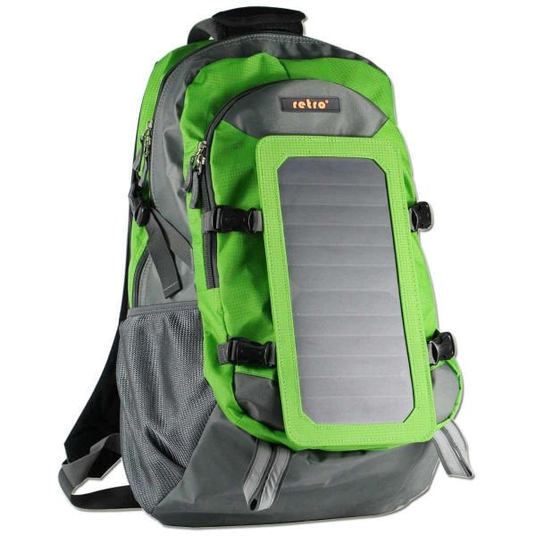 RETRO Solar Backpack 7 Watt 45L Yeşil Sırt Çantası