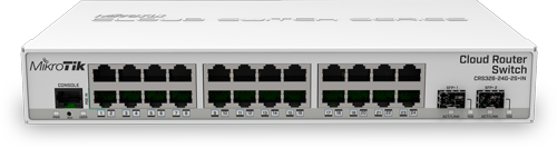 CRS326-24G-2S+IN Cloud Router Switch 24xGigabit  2xSFP+  Level 5  Switch