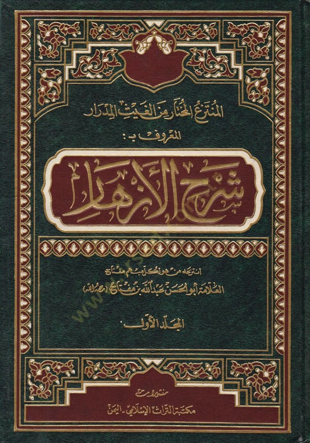 El-Müntezaül-Muhtar minel-Gaysil-Midrar  Şerhül-Ezhar - المنتزع المختار من الغيث المدرار المعروف بـ شرح الأزهار