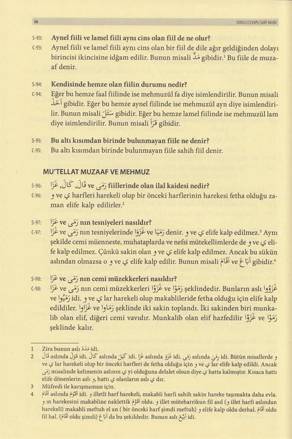 SORULU CEVAPLI SARF NAHİV - SORULU CEVAPLI SARF NAHİV