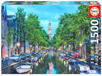 Educa Puzzle Amsterdam Canal At Dusk 1500 Parça Puzzle
