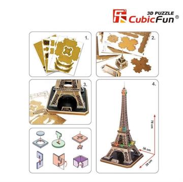 Cubic Fun Eiffel Kulesi - Fransa (Led Işıklı)