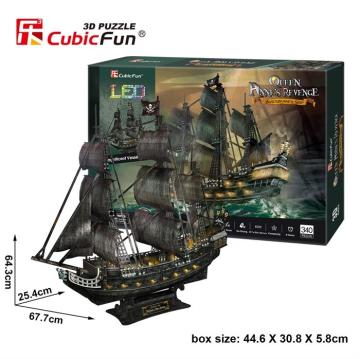 Cubic Fun Queen Anne's Revenge Gemisi ( Led Işıklı )