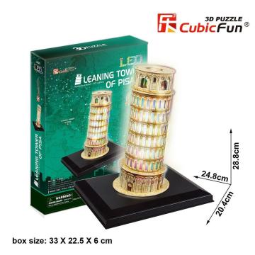 Cubic Fun Pisa Kulesi - İtalya (Led Işıklı)