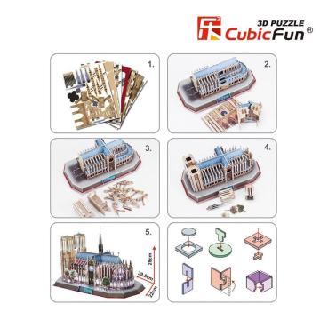 Cubic Fun Notre Dame Kilisesi - Fransa (Led Işıklı)