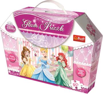 Trefl Puzzle Princess 50 Işıltılı Simli Parça Yapboz