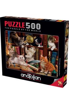 Anatolian Puzzle Kediler ve Kitaplar 500 Parça Puzzle