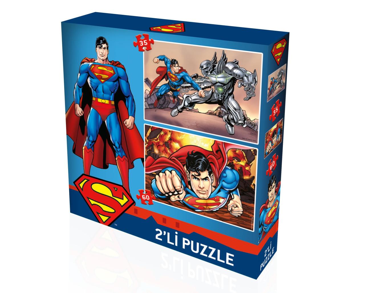 Yappuzz Puzzle Superman Art Lisanslı 50+100 Çocuk Puzzle