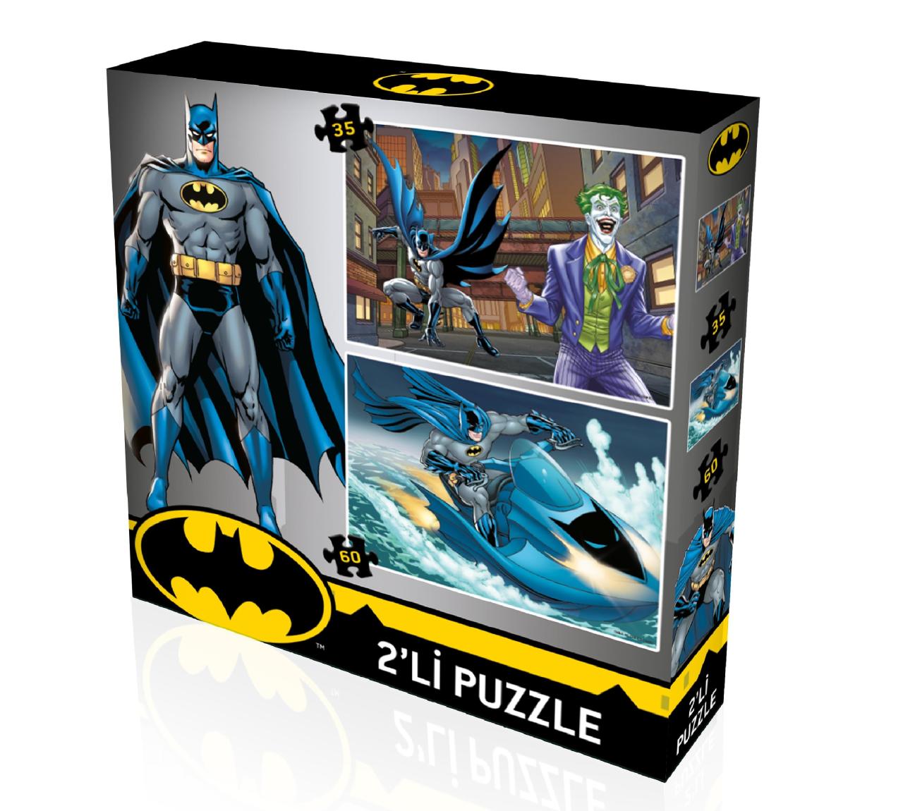 Yappuz Puzzle Batman Art Lisanslı 50+100 Parça Çocuk Puzzle