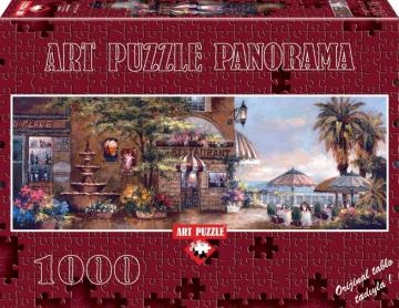 Art Puzzle Cafe Walk II  1000 Parça Panorama Puzzle