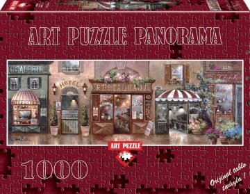Art Puzzle Cafe Walk I  1000 Parça Panorama Puzzle