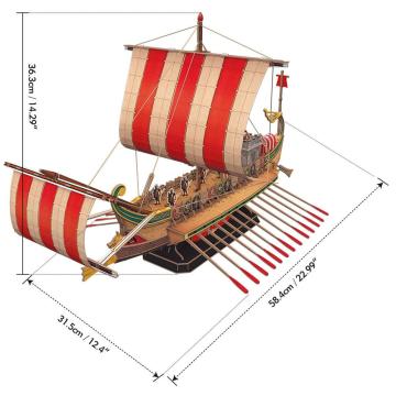 Cubic Fun Antik Roma Savaş Gemisi