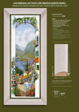 Art Puzzle Lago Maggiore  1000 Parça Panorama Puzzle