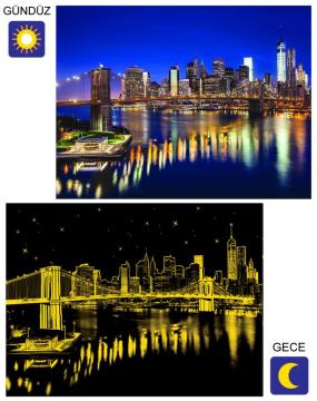 Anatolian Puzzle Brooklyn Köprüsü 1000 Parça Neon Puzzle