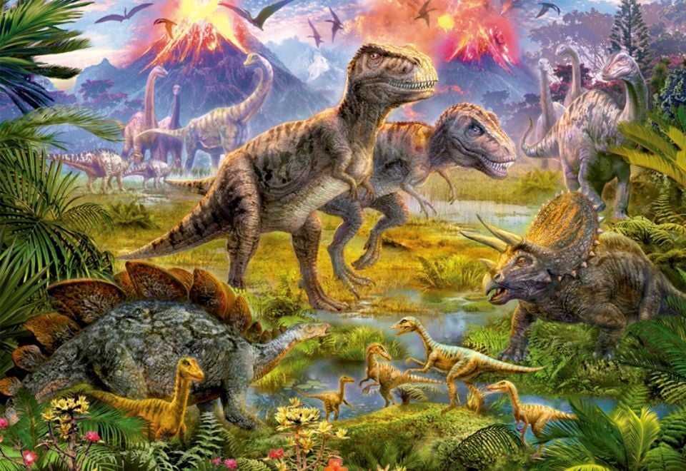 Educa Puzzle Dinosaur Gathering 500 Parça Puzzle