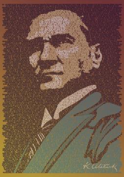 Art Puzzle Atatürk ve Nutuk 1000 Parça Yapılmış Puzzle