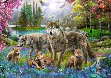 Trefl Puzzle Lupine Family 1000 Parça Puzzle