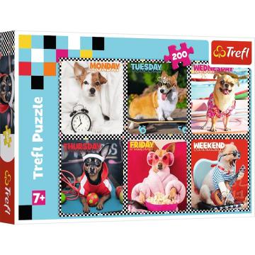 Trefl Puzzle Happy Dogs 200 Parça Çocuk Puzzle