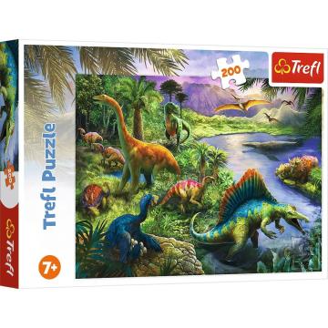Trefl Puzzle Predatory Dınosaurs 200 Parça Çocuk Puzzle