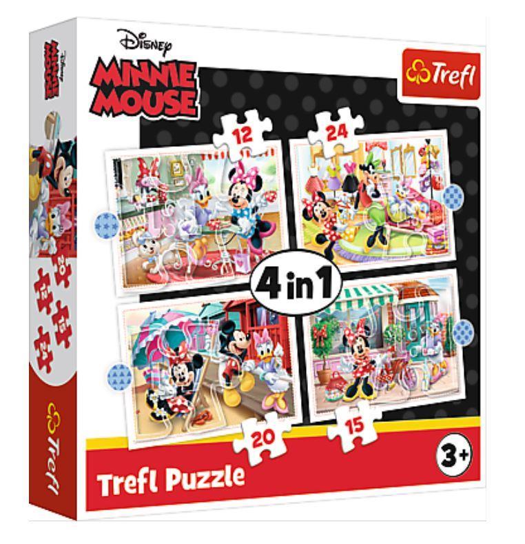 Trefl Puzzle Mınnıe Wıth Frıends 4 in 1 Çocuk Puzzle (35+48+54+70 Parça)