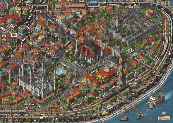 Anatolian Puzzle Fractal İstanbul 3000 Parça Puzzle