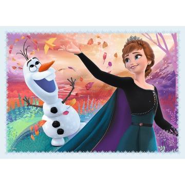 Trefl Puzzle Magıc In The Forest / Dısney Frozen 2 4 in 1 Çocuk Puzzle (35+48+54+70 Parça)