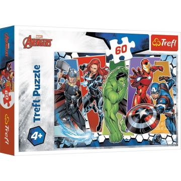 Trefl Puzzle The Avengers Invıncıble 60 Parça Çocuk Puzzle