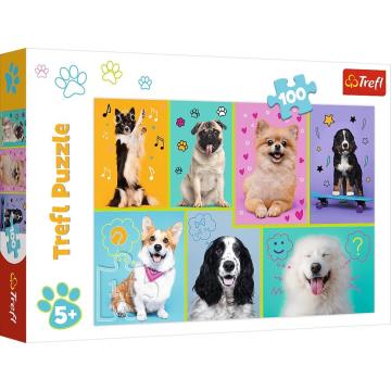 Trefl Puzzle In The World Of Dogs 100 Parça Puzzle