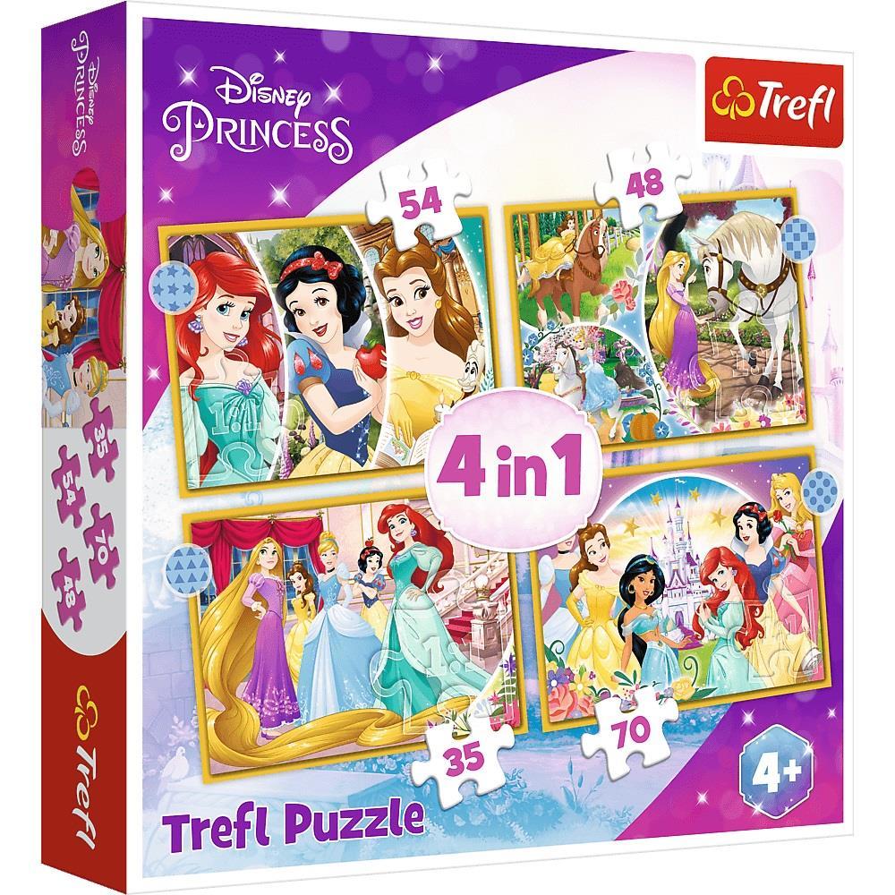 Trefl Puzzle Happy Day 4 in 1 Çocuk Puzzle (35+48+54+70 Parça)