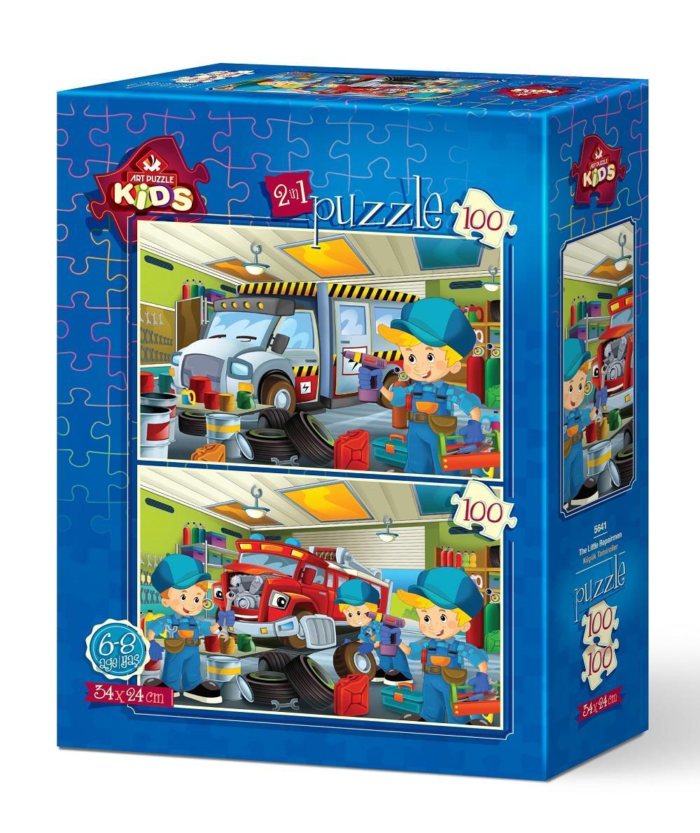 Art Çocuk Puzzle Küçük Tamirciler 2x100 Parça Puzzle