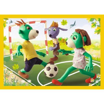 Trefl Puzzle Treflık'S Common Fun / Studıo Trefl Rodzına Treflıków 4 in 1 Çocuk Puzzle (35+48+54+70 Parça)