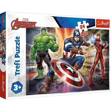 Trefl Puzzle In The World Of Avengers / Dısney Marvel The Avengers Maxi Puzzle (24 Parça Dev Puzzle)