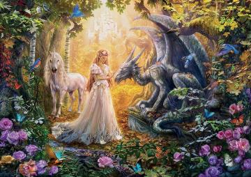 Educa Dragon, Princess And Unicorn 1500 Parça Puzzle