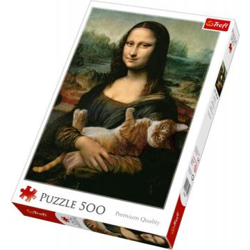 Trefl Puzzle Mona Lisa And Purring Kitty 500 Parça Puzzle