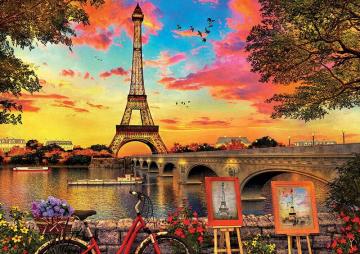 Educa Sunset In Paris 3000 Parça Puzzle