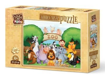 Art Kids Hayvanat Bahçesi'ne Hoşgeldiniz 100 Parça Ahşap Puzzle