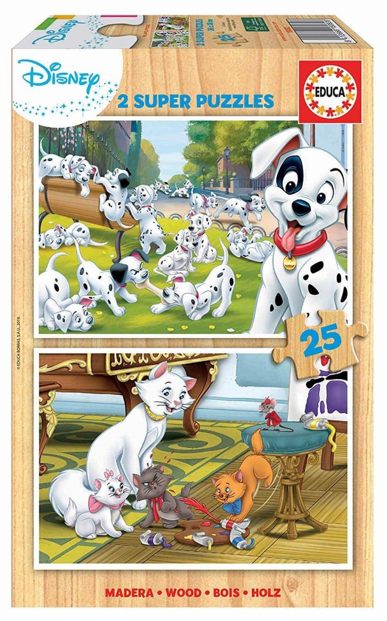 Educa Puzzle  Disney Animals 2x25 Parça Puzzle