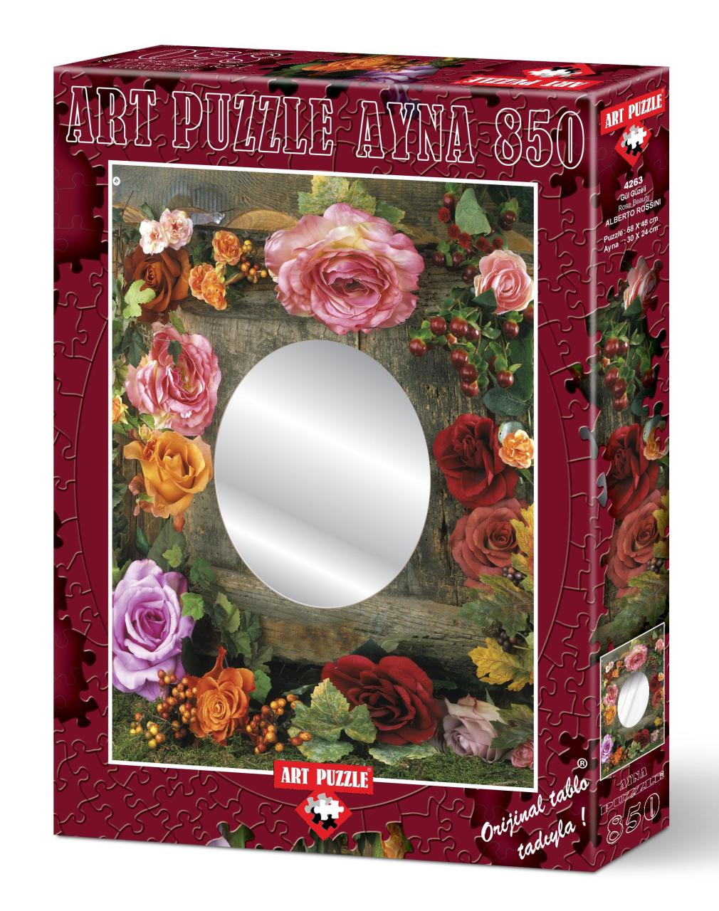 Art Puzzle Gül Güzeli 850 Parça Ayna Puzzle