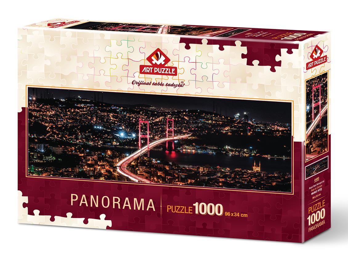 Art Puzzle Asya'dan Avrupa'ya 1000 Parça Panorama Puzzle