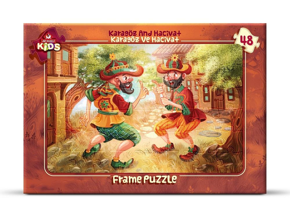 Art Çoçuk Frame Puzzle Karagöz Ve Hacivat 48 Parça