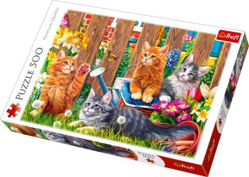 Trefl Puzzle Kittens İn The Gard 500 Parça Puzzle