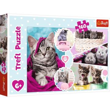 Trefl Çoçuk Puzzle Lovely Kittens 160 Parça Puzzle