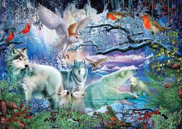 Art Puzzle Buzul Ormanı 500 Parça Yapılmış Puzzle(48 x 34 cm)