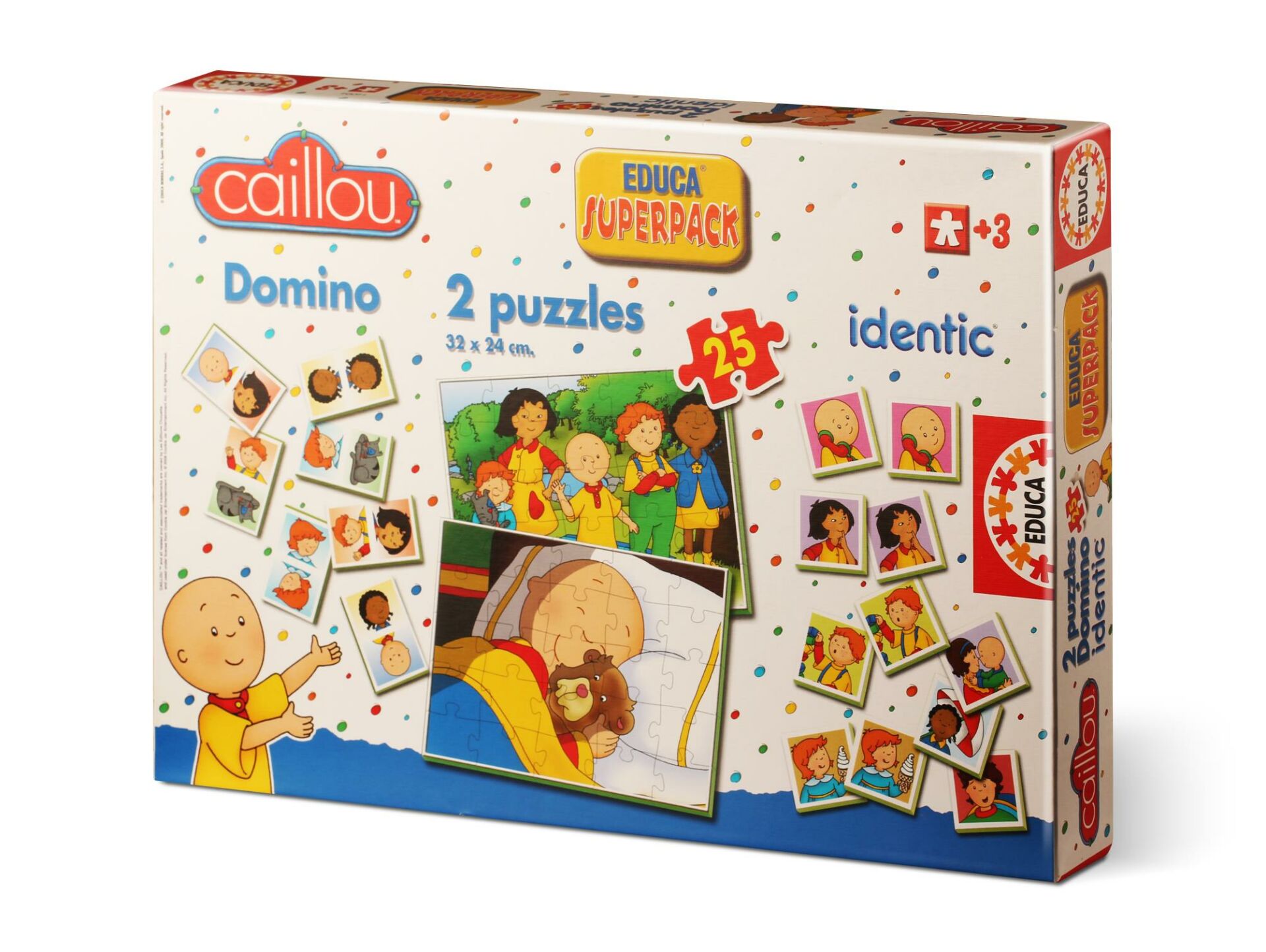 Educa Puzzle Caillou Domino + Hafıza Oyunu + Puzzle