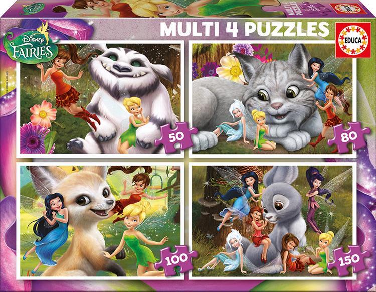 Educa Çoçuk Puzzle Multı 4 In 1 Faırıes