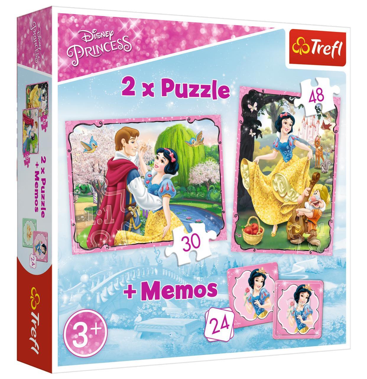 Trefl Puzzle Snow White In Love 2'li 30+48 Parça Yapboz 1 Memory Oyun