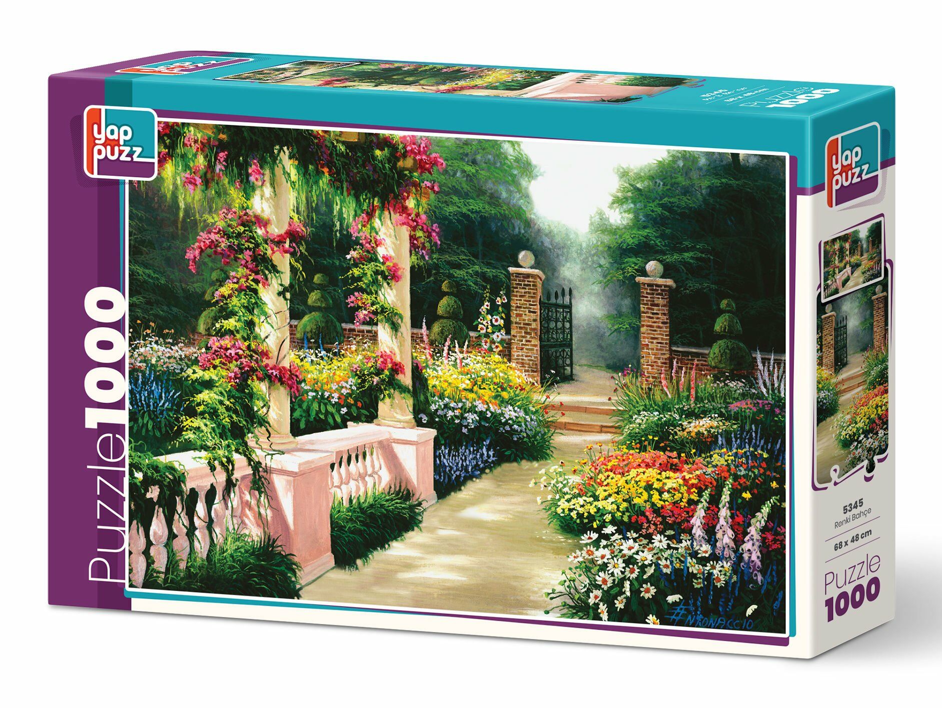 Yappuzz Renkli Bahçe 1000 Parça Puzzle