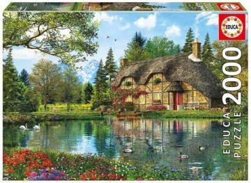 Educa Puzzle  Lake Vıew Cottage 2000 Parça Puzzle