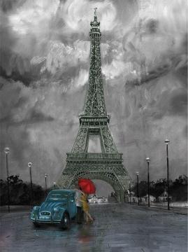 Art Puzzle Paris'te Aşk 1000 Parça Yapılmış Puzzle(68 x 48 cm)